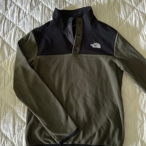 The North Face Boys Fleece quarter button up.